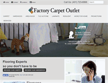 Tablet Screenshot of factorycarpetoutlet.com